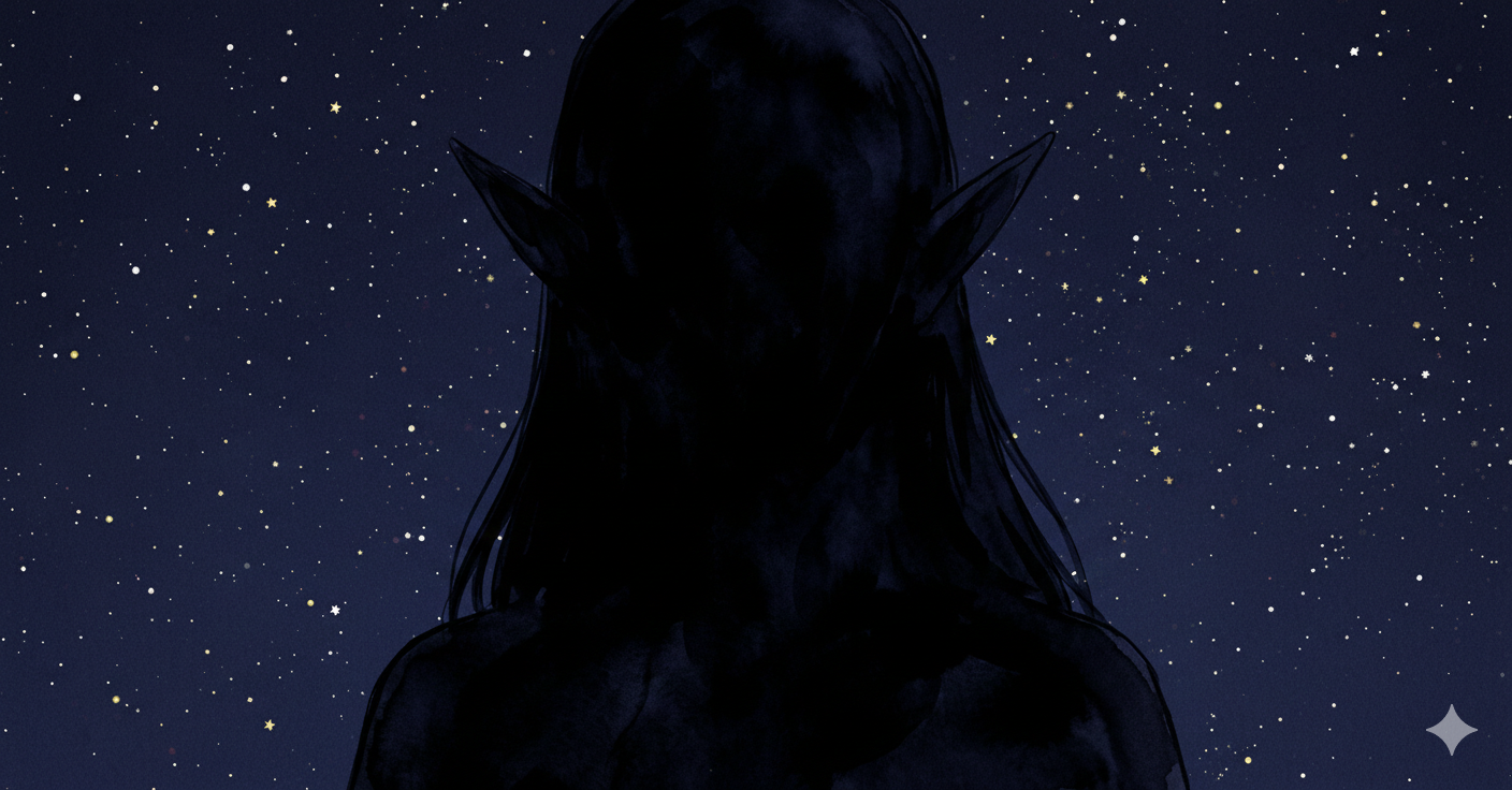 暗闇の中にいる誰か